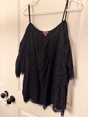 Vince Camuto Lace Cold Shoulder Blouse